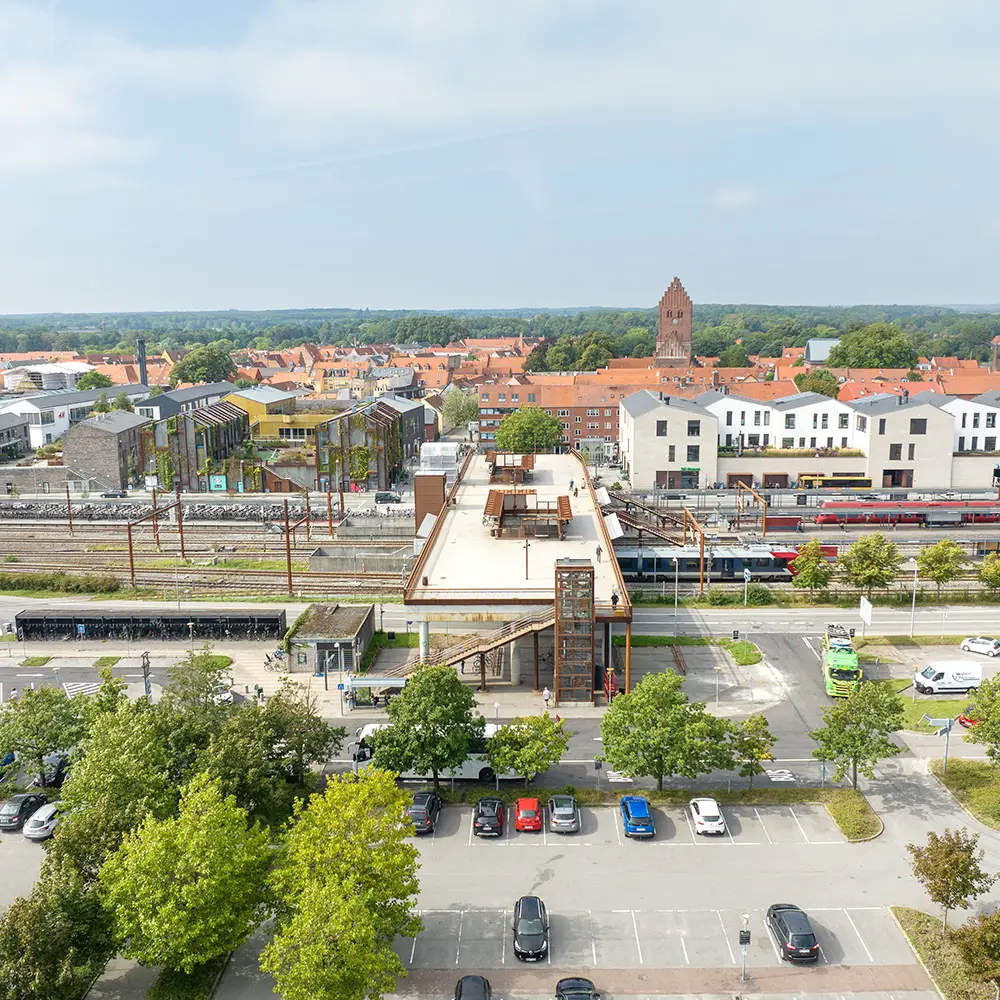 Dronefoto, overblik, udsigt, byggeprojekt, Køge Kyst.