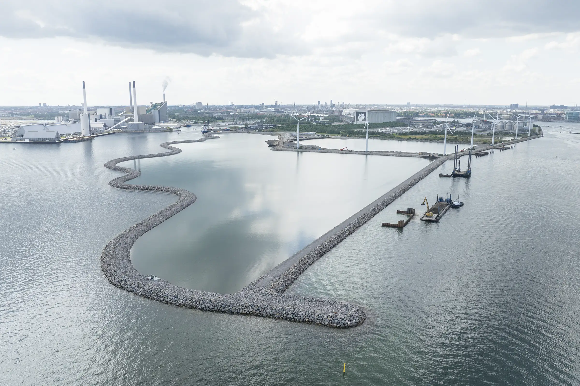 Droneindhold, byggeprojekt, Lynetteholm case