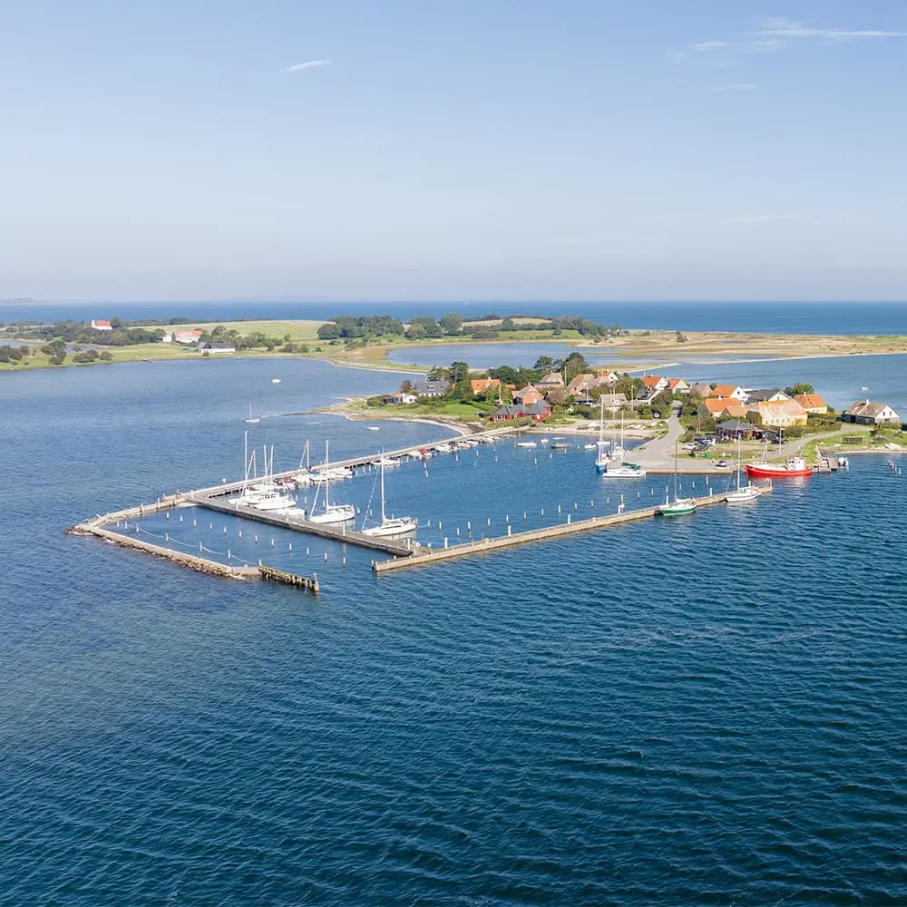 Droneindhold, havn, vandusigt, overblik over proces. Realdania.